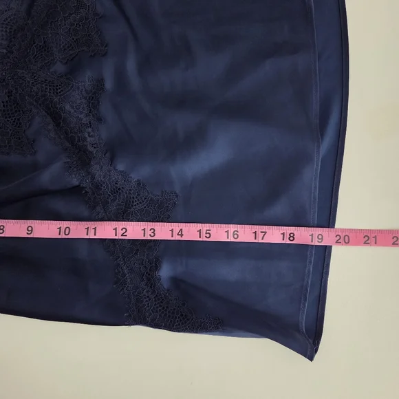 Abercrombie & Fitch Satin Lace Trim Cami Tank Short Set Pajama Set Nightie Set - Picture 10 of 13